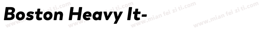 Boston Heavy It字体转换
